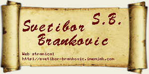 Svetibor Branković vizit kartica